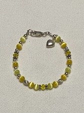 Handcrafted Sterling Silver Baby /Child Bracelet