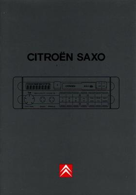 CITROEN   Saxo  Audiosystem :  2014 RDS   Betriebsanleitung  1996   Handbuch  RN