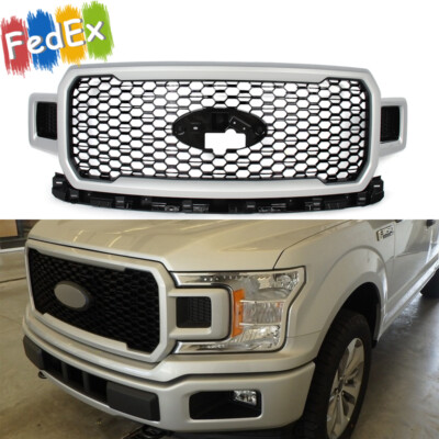 For Ford F-150 F150 2018-2020 Ingot Silver Front Upper Radiator Grille Assembly