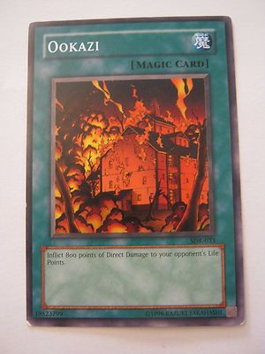Yu-Gi-Oh Ookazi SDK-023 Magic Card, Very Good Condition (011-65