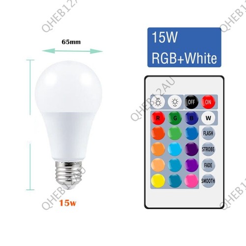 E27 RGB Magic Light LED Lamp Bulb with Wireless Remote Control 16 Color 19H - Picture 16 of 17