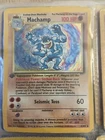 Machamp 8/102 1st Edition Rare Holo Original WOTC Base Set Pokemon Card