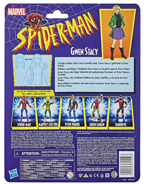 Hasbro Marvel Legends Series Spider-Man Gwen Stacy 6 inch Action 