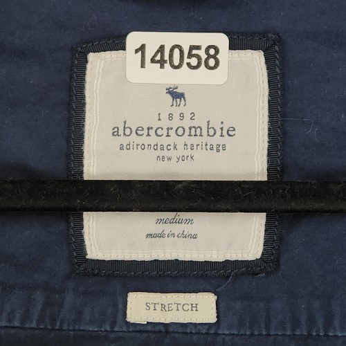 Abercrombie Fitch Jacket Girls Medium Navy Blue Hooded Adirondack Heritage Kids - Picture 8 of 13
