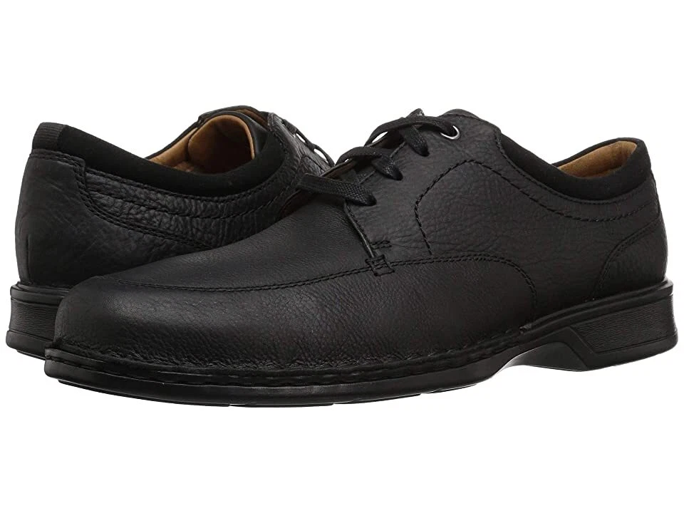 Clarks Men s Northam Pace Black Oily Leather Oxford Shoe