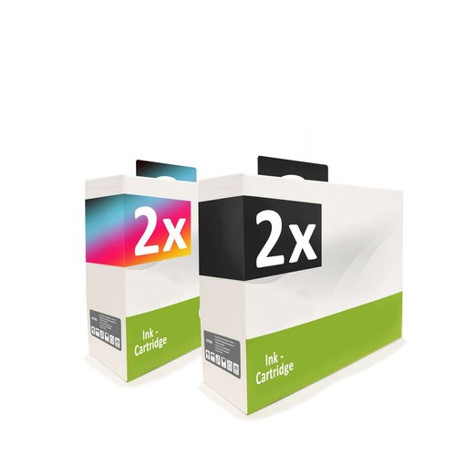 2x Müller Printware Cartucce Inchiostro Compatibili Per Kodak ESP C110 C115 C310 C360 - Sostituisce NO30 XL CMYK