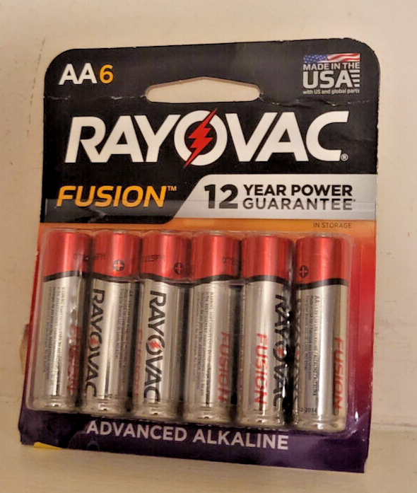 RAYOVAC-AA BATTERIES-Fusion Premium Double AA Battery ADVANCED Alkaline,6 CT/PKG-image