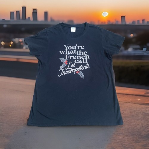 T-shirt Home Alone You're What The French Call Les Incompetents McCallister Fun - Foto 2 di 5