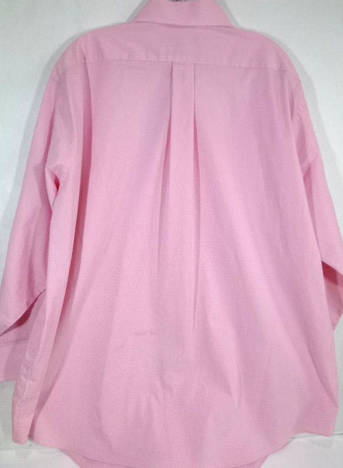 Chaps Ralph Lauren - Camisa de vestir clásica de manga larga para hombre - 2XL XXL - 18,5/33 - ¡ROSA! Foto 4 de 4