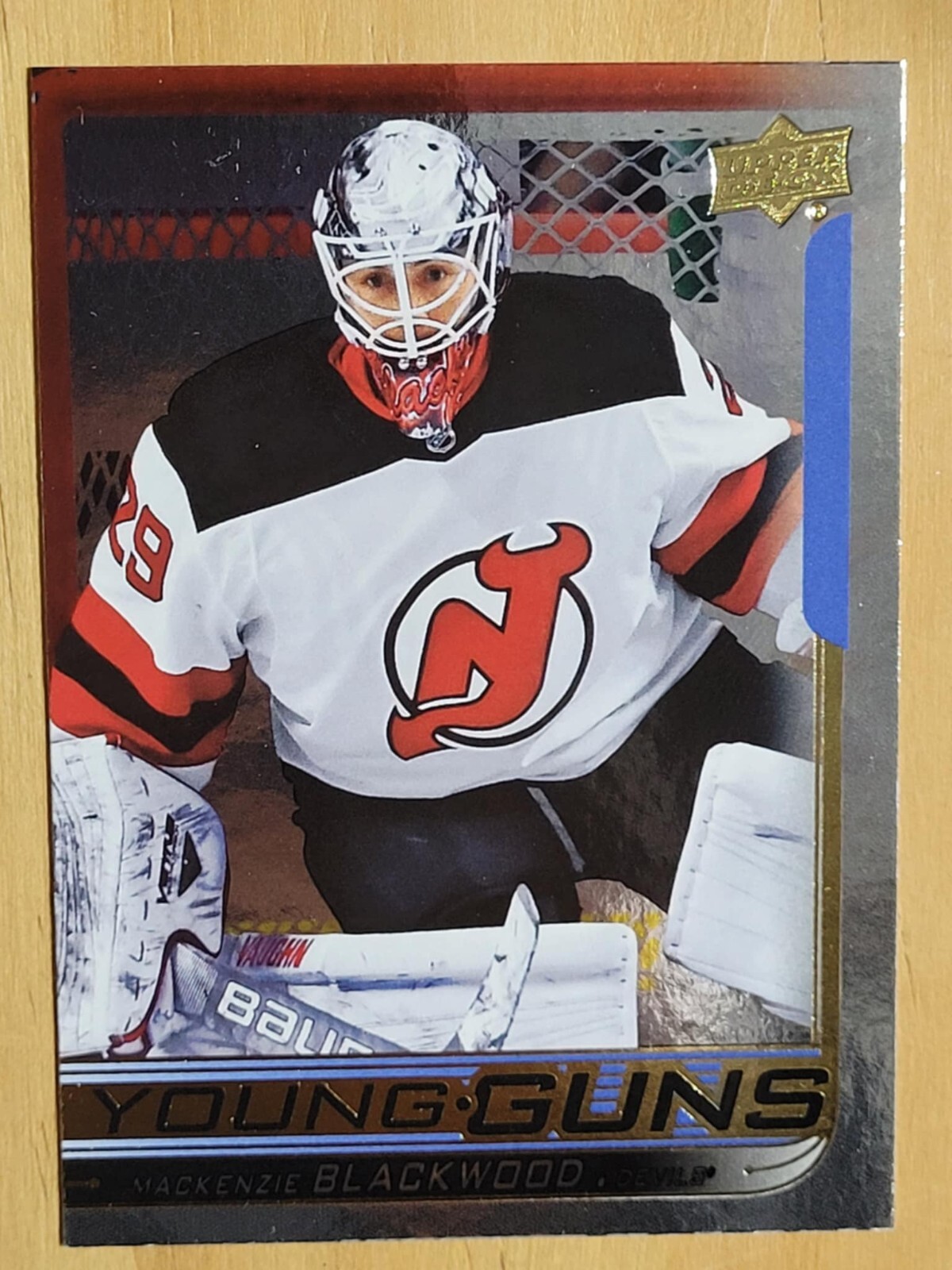 Mackenzie Blackwood 2018-19 Upper Deck Silver Foil Young Guns YG Rookie RC #210