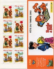 Timbre France Carnet  BC3467a** Journée du Timbre 2002 non pliée