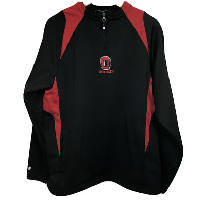 Ohio State Buckeyes OSU NCAA Big Ten Team Embroidered Holloway Black Pullover M