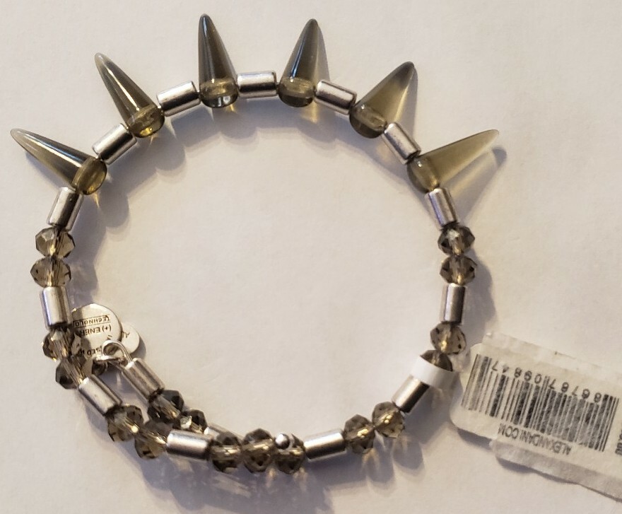 Alex & Ani Spike Wrap Silver Vintage Bead Bracelet Bangle | eBay