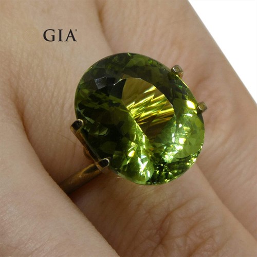 Master Cut 9.30ct Oval Mint Green Verdelite Tourmaline, GIA Certified - Picture 14 of 19