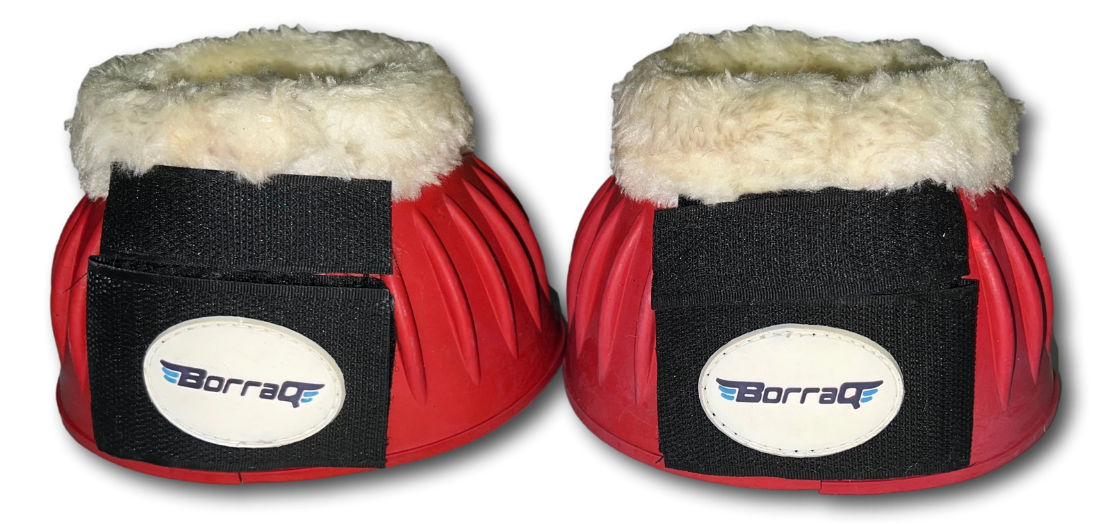 Fur neck Horse Bell Boots Rubber Over Reach Boots eBay