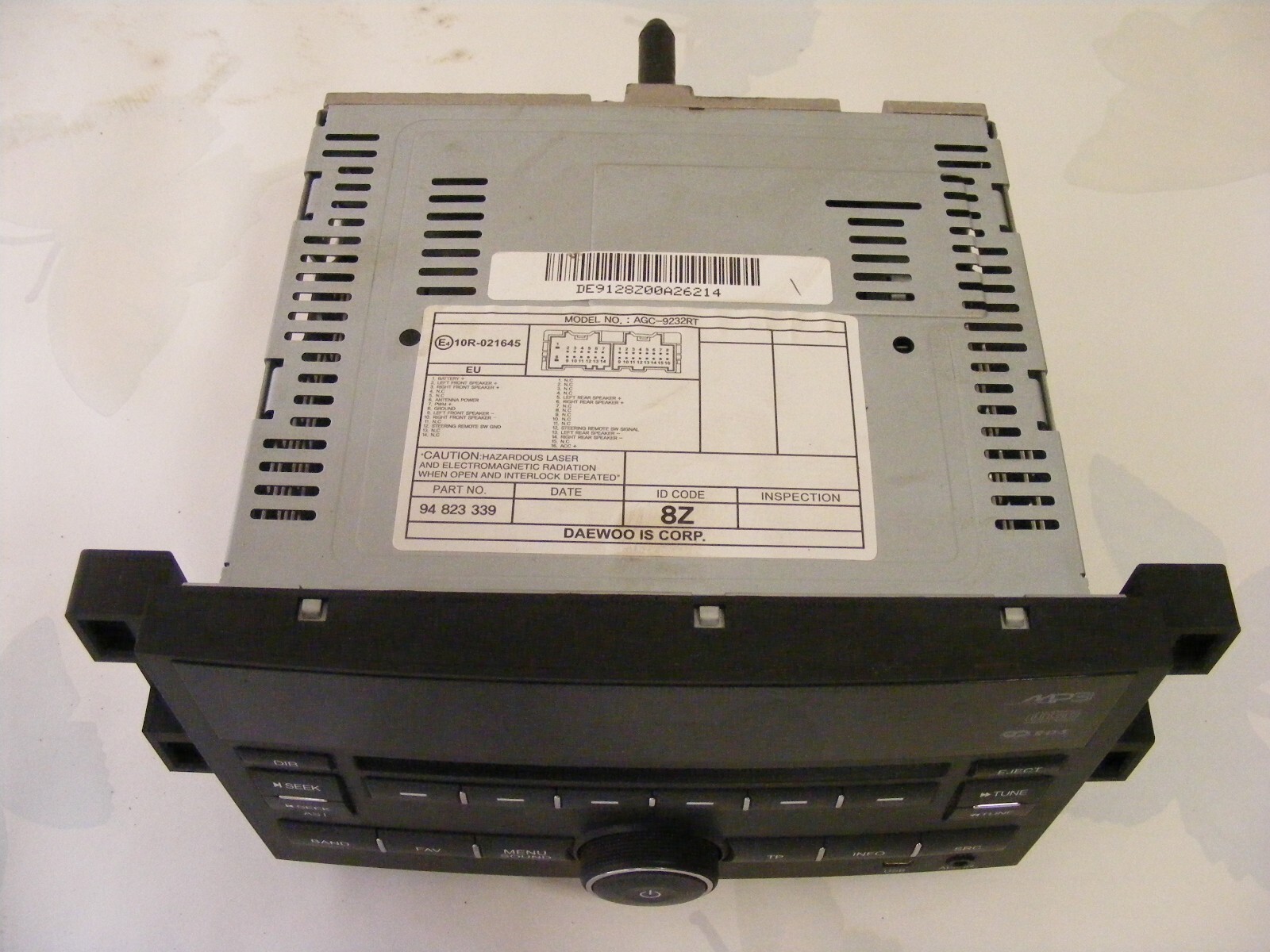 2010 CHEVROLET AVEO RADIO CD HEAD UNIT AGC-9232RT Aux in USB in | eBay