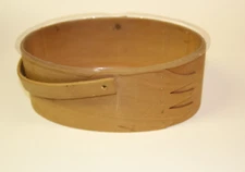 Oval Wood Shaker 3 Fingered Pantry Planter with Lining Handle As Is