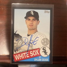 2020 Topps 1985 Baseball Black Rookie Auto RC /199 Dylan Cease #85A-DC White Sox