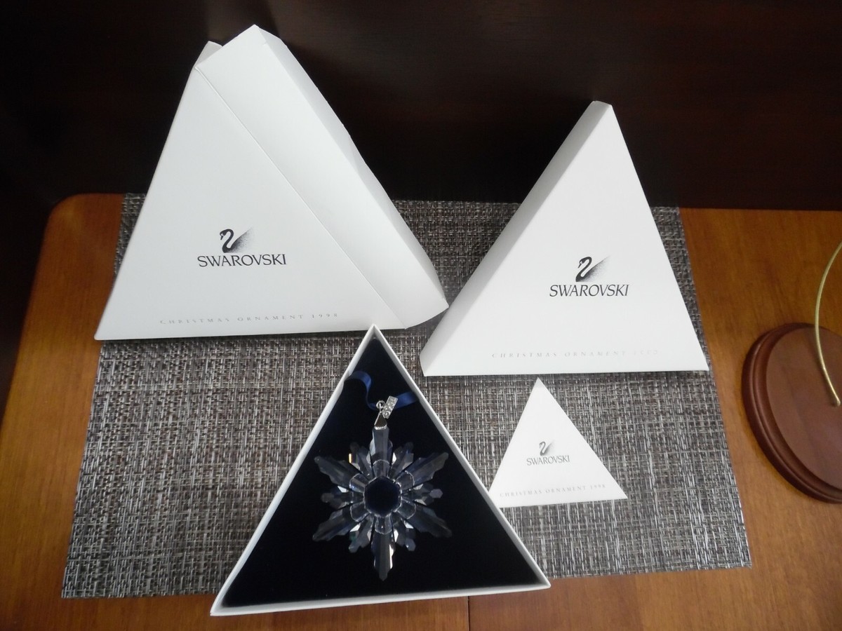 Swarovski Annual Edition Christmas Ornament 1998 Old New Stock Mib