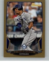2013 Bowman Desmond Jennings 111 Tampa Bay Rays Gold