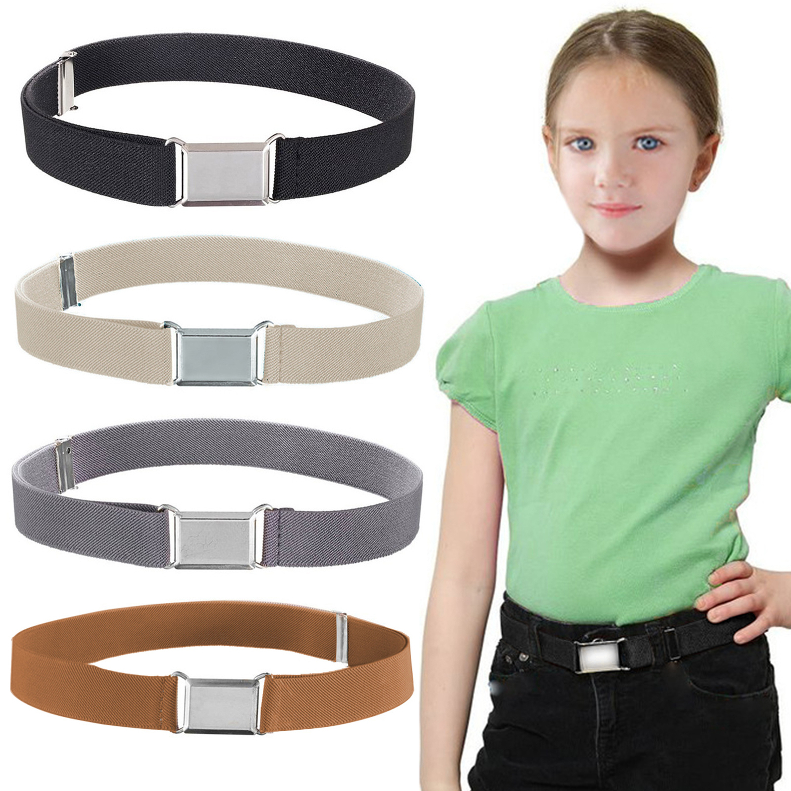 Girls Belt OZIO 5-Pack S Adjustable Heart Buckle Waist Belts For