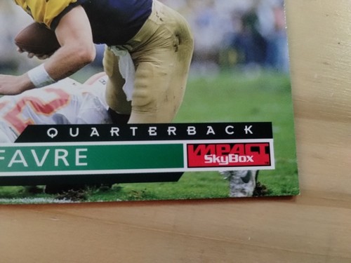 1995 Skybox Impact - Brett Favre #53 Green Bay Packers - Picture 4 of 6