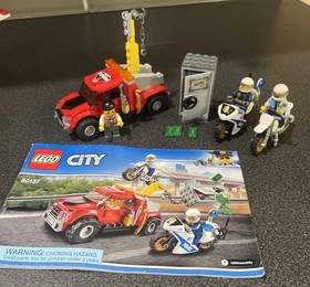 LEGO City Emergency 60116 Ambulance Plane & 60137 Police  Case Instru Complete.