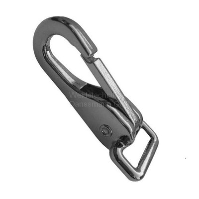 zwei Haken-Snaps ,Öse : 19 mm breit , silberfarbig