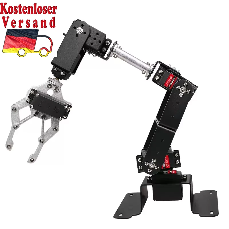 6 DOF Robot Manipulator MG996 Metal Alloy Mechanical Arm Clamp Claw Kit for Ardu - Bild 2 von 4