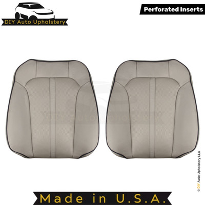 2012-2015 Fits Lincoln MKX Leather Perf Front Top Replacement Seat Covers Stone
