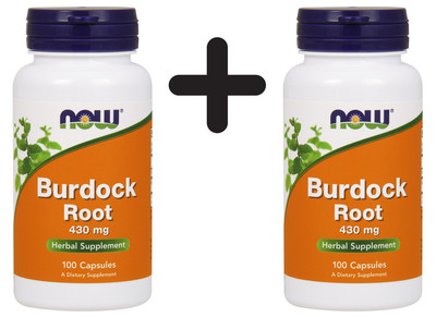 2 x NOW Foods Burdock Root, 430mg - 100 capsules (99,50 EUR/kg)