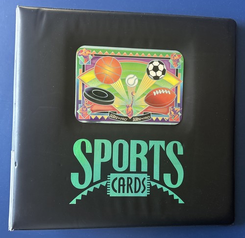 Vintage Ultra Pro Hologram All-Sports 3" Padded Card Album D-Ring Empty Binder