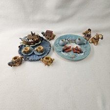 Noah  s Ark Miniature Mini Resin Tea Set Vtg Replacement Pieces 1995