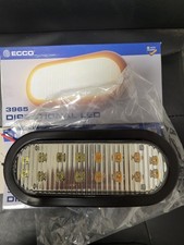 ECCO 3965AC  Flashing LED Oval grommet Amber White Pair (2)