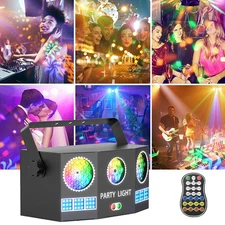 Patterns Projector LED RGB Laser Stage Light DJ Disco Home Party Lighting