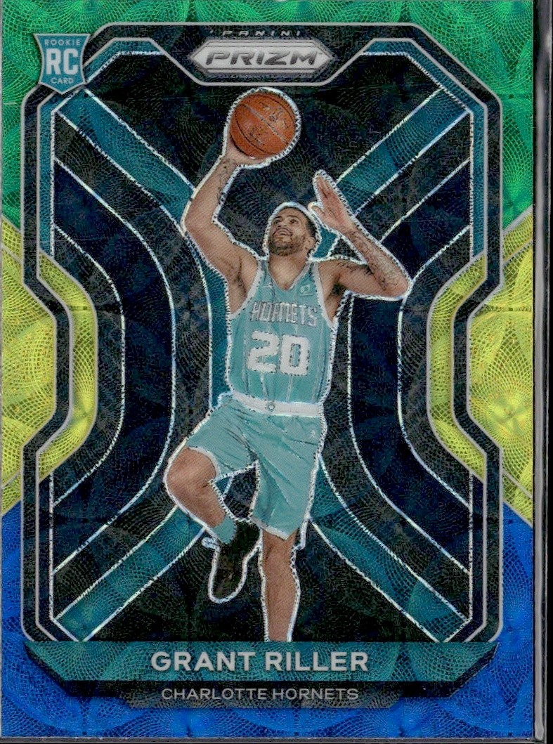 2020-21 Panini Prizm Grant Riller #295 Blue Yellow & Green RC