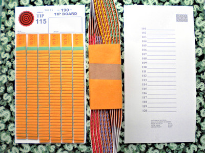 1 Dozen 190 Singles REGULAR ''NOT Sure'' TIP BOARDS {101-120} Pull Tab Jar Tickets