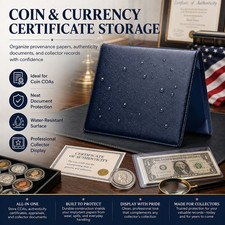 US Citizenship Naturalization Certificate Holder A4 PU Leather Cover Sleeve Case