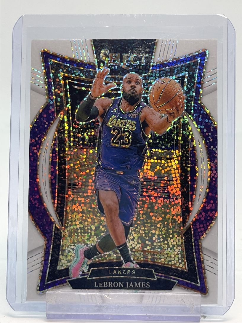 LEBRON JAMES 2024-25 SELECT CONCOURSE WHITE SPARKLE LAKERS Q2754