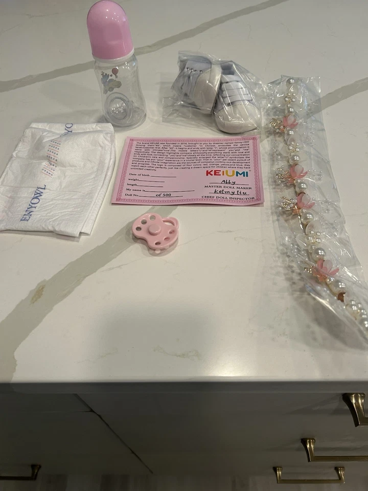 Muñecas Reborn 22" Hechas a Mano Vinilo Suave-Silicona Muñeca Bebé Foto 4 de 4