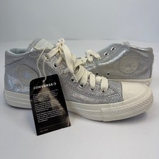 Converse Chuck Taylor All Star Madison Metallic Silver Sneakers Sz 7.5 NWT
