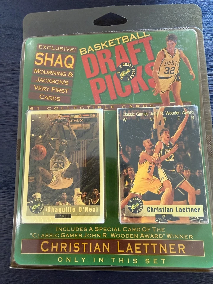 2 Sets 1992 Classic Draft Picks Basketball  Factory Sealed Limited Edition SHAQ  - Image 2 of 4