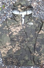 North Face Windwall Windbreaker Jacket Coat Camouflage Boys Girls Large 1/4 Zip