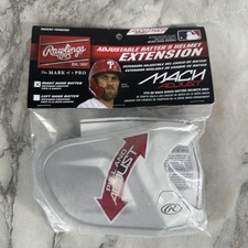Rawlings Baseball Helmet Face Adjustable Right Guard MACH Series Silver