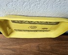  Studio Art Pottery Bison Dish Vtg Handmade Signed Yellow  — photo 7