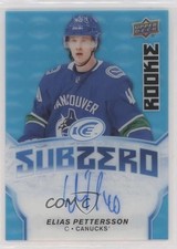 2018-19 Upper Deck Ice Sub Zero Rookie Blue Elias Pettersson #SZ-21 Auto y8z