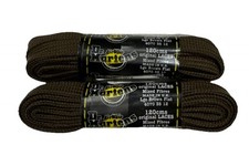 Doc Martens Brown 120cm Flat Boot Laces, Made In The UK, Brand New, 2 Pair