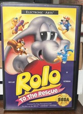 Rolo To The Rescue 1992 Sega Genesis CIB Complete Video Game Cartridge Tested