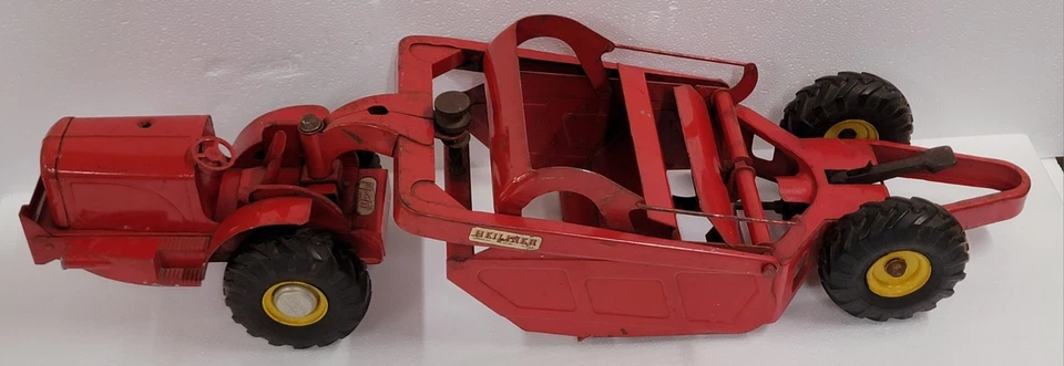 Doepke Model Toys Heiliner Earth Mover Scraper Construction Tractor Vintage 50's - Image 2 of 4