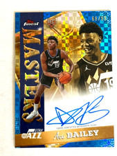 2025-26 Topps Finest - Masters Autograph Ace Bailey #MA-AB Blue X-Fractor /99